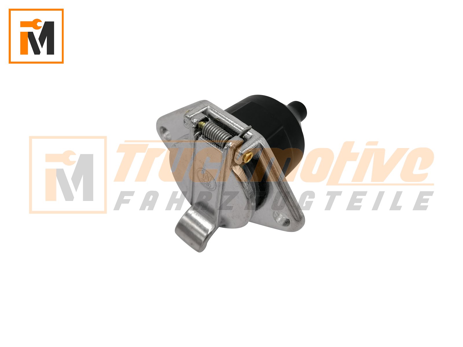 Steckdose Aluminium 24V 7-pol Typ N ISO 1185 mit Stift LKW Auflieger Anhänger universal einsetzbar